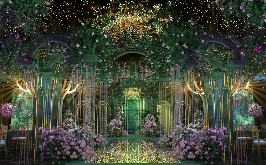 平房奇妙森林婚礼堂效果展示