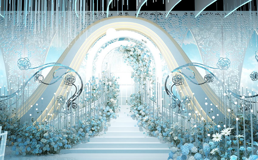 平房釡香烙馍村水晶厅效果展示